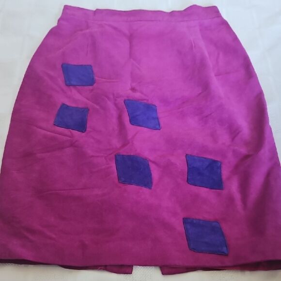 Danier Vintage Pink Pencil Skirt Knee-Length Cocktail - Picture 5 of 16